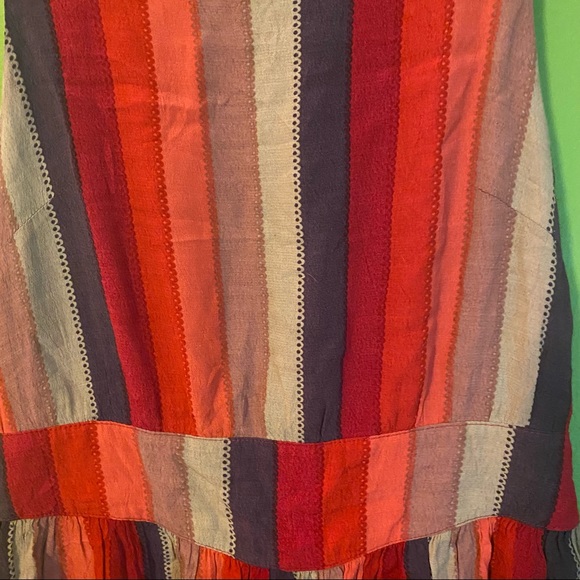 Anthropologie striped sundress ribbon tie back - Picture 2 of 9